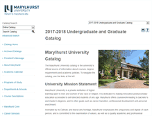 Tablet Screenshot of catalog.marylhurst.edu